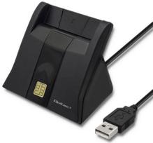 smart card skaitytuvas - QOLTEC Smart chip ID card scanner USB | 50643 - 2 nuotrauka