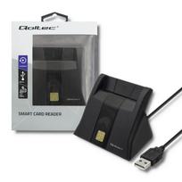 smart card skaitytuvas - QOLTEC Smart chip ID card scanner USB | 50643 - 5 nuotrauka