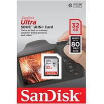 kortele sdhc - Atminties kortelė SanDisk ULTRA SDHC 32GB klasė 10 UHS-I, Read: 80MB/s - 2 nuotrauka