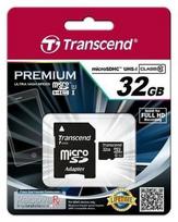 2gb sd kortele - Atminties kortelė Transcend microSDHC 32GB UHS1 + Adapteris - 1 nuotrauka