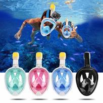 snorkeling mask -  Free Breath Snorkeling Mask M2068G L/XL, mėlyna - 4 nuotrauka