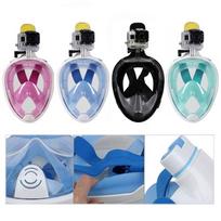 snorkeling mask -  Free Breath Snorkeling Mask M2068G L/XL, mėlyna - 5 nuotrauka