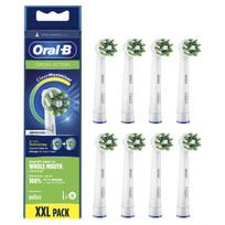 braun dantu sepeteliu galvutes - Oral-B CrossAction 80339341 dantų šepetėlio galvutė 8 vnt Mėlyna, Žalia, Balta - 2 nuotrauka
