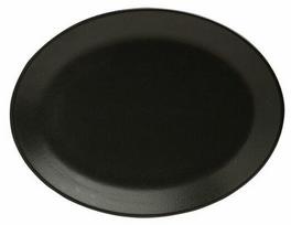 Porland Seasons Oval Plate 23.7x31cm Black