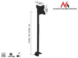 plazma - Maclean MC-504b TV Ceiling Mount Bracket LCD LED Plasma 23'' - 42'' 30kg - 7 nuotrauka