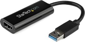 monitoriaus laidas - StarTech USB 3.0 to HDMI, juoda, 0.19 m - 1 nuotrauka