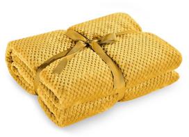 geltonas pledas - DecoKing Henry Blanket Mustard 170x210 - 2 nuotrauka
