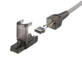 Kištukas DELTACO MD-105 RJ45 Cat6A pilka