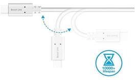 type c pakrovejas - Silicon Power Cable USB-C / USB 1m White - 4 nuotrauka