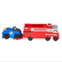 paw patrol gaisrine - Komplektas Spin Master Paw Patrol Fire Truck & Police Car With Chase 6063231, įvairių spalvų - 5 nuotrauka