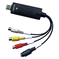 din adapteris - Logilink USB 2.0 A/V grabber, USB-A/M to 3x RCA +, KAPLLIVG0030 - 2 nuotrauka
