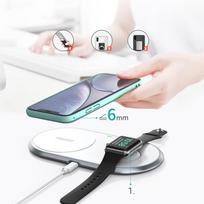 ikrovikliai type 2 - Choetech 2in1 Bevielis telefono ir Apple Watch įkroviklis (MFI)  (T317) - 8 nuotrauka