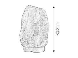 druskos lempa - Druskos lempa Rabalux Rock 10561703, E14, nešiojamas, 15W - 2 nuotrauka