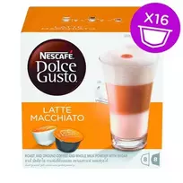 senukai kavos kapsules - Nescafe Dolce Gusto Latte Macchiato kava 16 - 1 nuotrauka