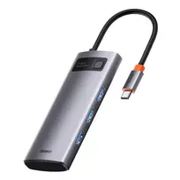 Pirkti Baseus Hub Adapter 5in1 USB-C to 3x USB 3.0 +, USHBASWKWG020013 - Photo 1