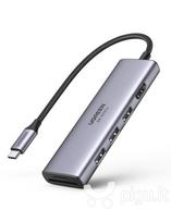 type c usb hdmi - Ugreen CM511 5-in-1, 3x USB3.0 + HDMI + TF / SD - 1 nuotrauka