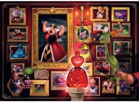 alisa stebuklu salyje - Dėlionė Ravensburger Villainous Queen of Hearts 15026, 1000 vnt. - 1 nuotrauka