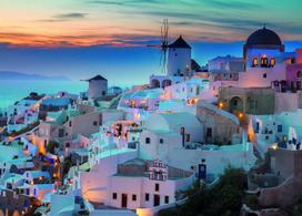 puzzle deliones 1000 - RAVENSBURGER dėlionė Santorini  1000 d, 196111 - 2 nuotrauka