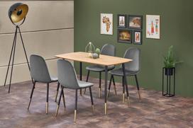 valgomojo kedes melynos - Halmar Table Tripolis Golden Oak/Black - 2 nuotrauka