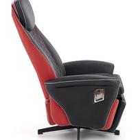raudonas fotelis - Fotelis Halmar Camaro Black/Red, 77x72x112 cm - 4 nuotrauka