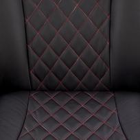 raudonas fotelis - Fotelis Halmar Camaro Black/Red, 77x72x112 cm - 12 nuotrauka
