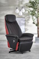 raudonas fotelis - Fotelis Halmar Camaro Black/Red, 77x72x112 cm - 13 nuotrauka