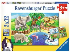 Ravensburger Puzzle Animals In The Zoo 2x12pcs  07602