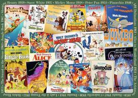 puzzle deliones 1000 - Dėlionė Ravensburger Disney Vintage Movie Posters, 1000 vnt. - 2 nuotrauka