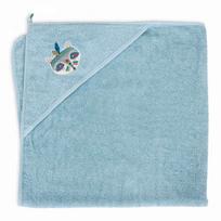 Rankšluostis Ceba Baby Hooded Towel, mėlynas, 100x100 cm