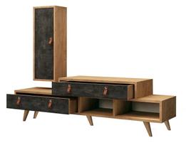 Sekcija Kalune Design Joseph, ruda/tamsiai pilka