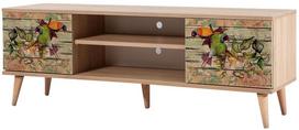 TV staliukas Kalune Design 863(I), oranžinis/ąžuolo spalvos