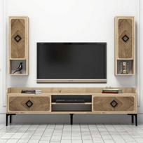 tv staliukas oak - Kalune Design TV vienetas Samba - Oak - 3 nuotrauka