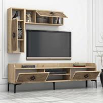 tv staliukas oak - Kalune Design TV vienetas Samba - Oak - 4 nuotrauka