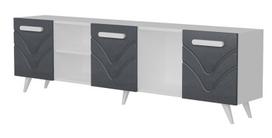 kalune design love - TV staliukas Kalune Design Zeta, baltas/pilkas - 1 nuotrauka