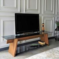graikiniai riesutai - TV staliukas Kalune Design 552(I), rudas/pilkas - 4 nuotrauka