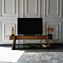 graikiniai riesutai - TV staliukas Kalune Design 552(I), rudas/pilkas - 9 nuotrauka