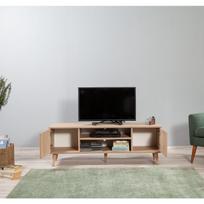 40 tv stovas - TV staliukas Kalune Design 863(I), geltonas/ąžuolo spalvos - 4 nuotrauka