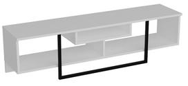 TV staliukas Kalune Design Asal 150 cm, baltas/juodas