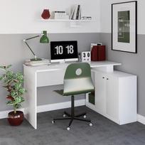 rasomasis stalas 90 cm - Kalune Design Studijų stalas Başak Çalışma Masası - Baltas - 5 nuotrauka