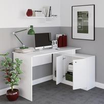 rasomasis stalas 90 cm - Kalune Design Studijų stalas Başak Çalışma Masası - Baltas - 6 nuotrauka