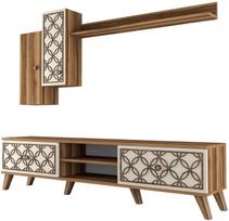 Kalune Design TV vienetas Class S - Walnut, Kreminis