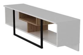 40 tv stovas - TV staliukas Kalune Design Asal 150 cm, baltas/ąžuolo spalvos - 2 nuotrauka