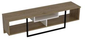 40 tv stovas - TV staliukas Kalune Design Asal 150 cm, ąžuolo spalvos/juodas - 1 nuotrauka