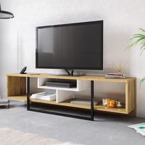 40 tv stovas - TV staliukas Kalune Design Asal 150 cm, ąžuolo spalvos/juodas - 2 nuotrauka