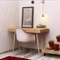 rasomieji stalai darbo stalai - Kalune Design Studijų stalas Valencia - Oak - 3 nuotrauka
