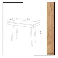rasomieji stalai darbo stalai - Kalune Design Studijų stalas Valencia - Oak - 5 nuotrauka