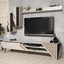 berilis - Kalune Design TV vienetas Beril - Kreminis - 3 nuotrauka