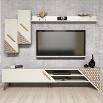 berilis - Kalune Design TV vienetas Beril - Kreminis - 4 nuotrauka