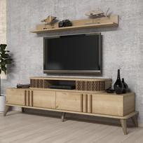 tv staliukas oak - Kalune Design TV vienetas Eylül - Oak - 2 nuotrauka
