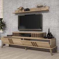 tv staliukas oak - Kalune Design TV vienetas Eylül - Oak - 3 nuotrauka